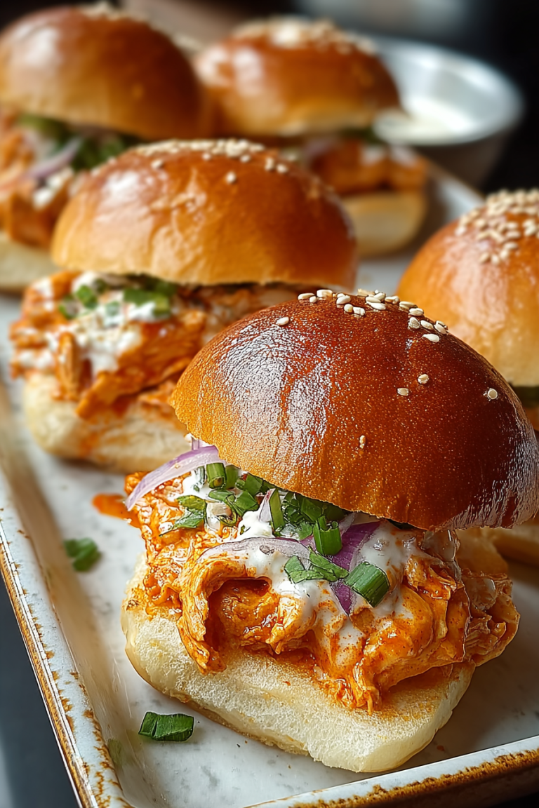 Delish Spicy Buffalo Chicken Sliders