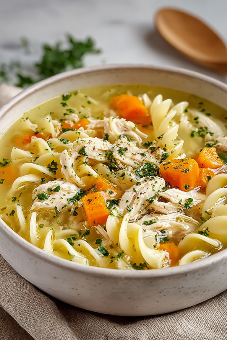 Delish Stovetop Chicken Noodle Soup