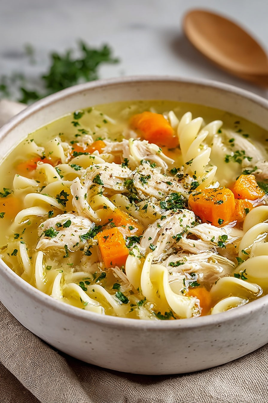 Delish Stovetop Chicken Noodle Soup