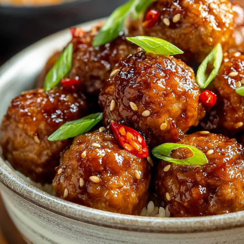 Delish Sweet Spicy Asian Meatballs