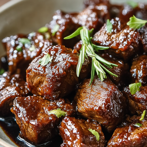 Delish Sweet Sticky Steak Bites