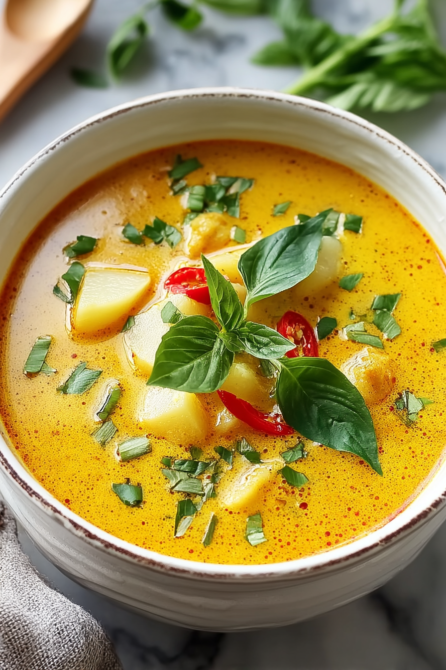 Delish Thai Potato Curry Soup