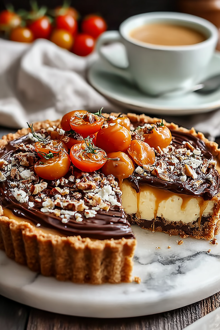 Delish Turtle Chocolate Caramel Pie