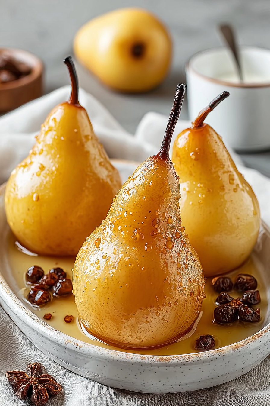 Delish Vanilla Bourbon Pears
