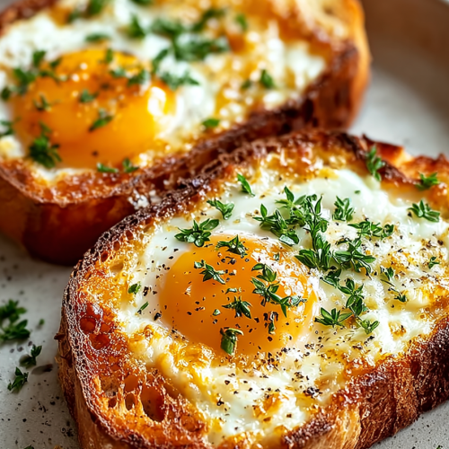Easy Air Fryer Cheesy Egg Toast