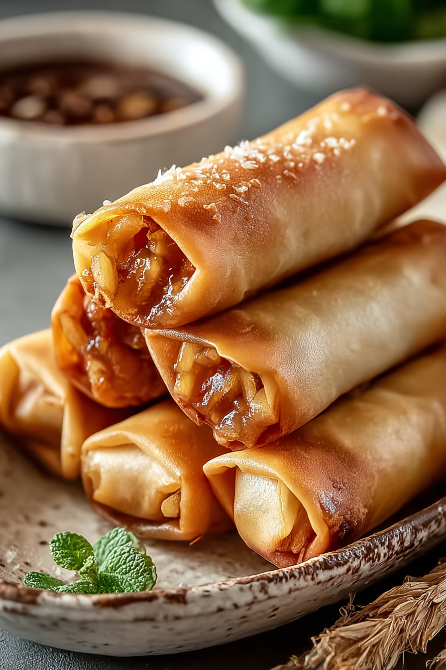 Easy Apple Pie Egg Rolls