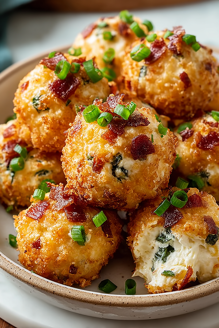 Easy Bacon Jalapeno Popper Cheese Balls