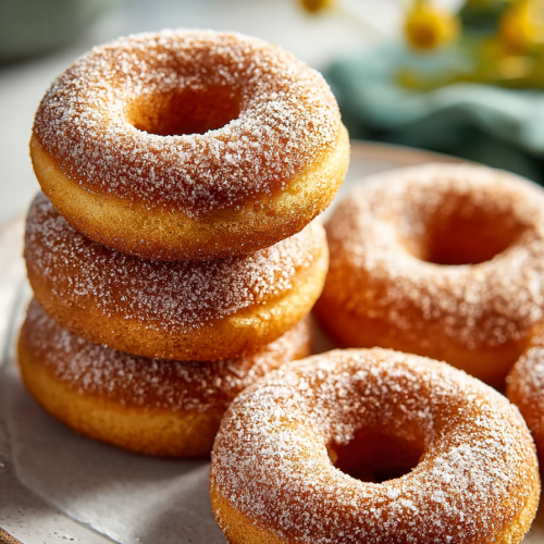 Easy Baked Gingerbread Donuts
