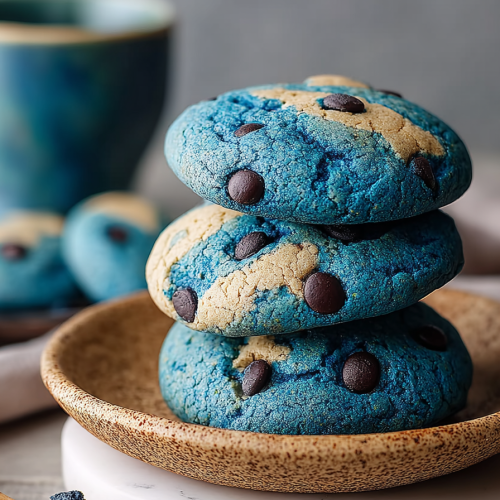 Easy Blue Monster Cookies