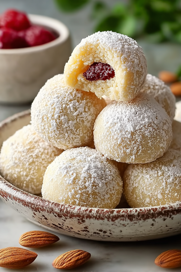 Easy Buttery Almond Snowball Cookies