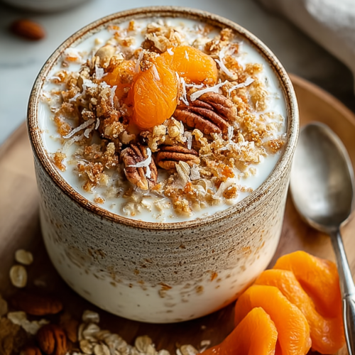 Easy Carrot Cake Overnight Oats