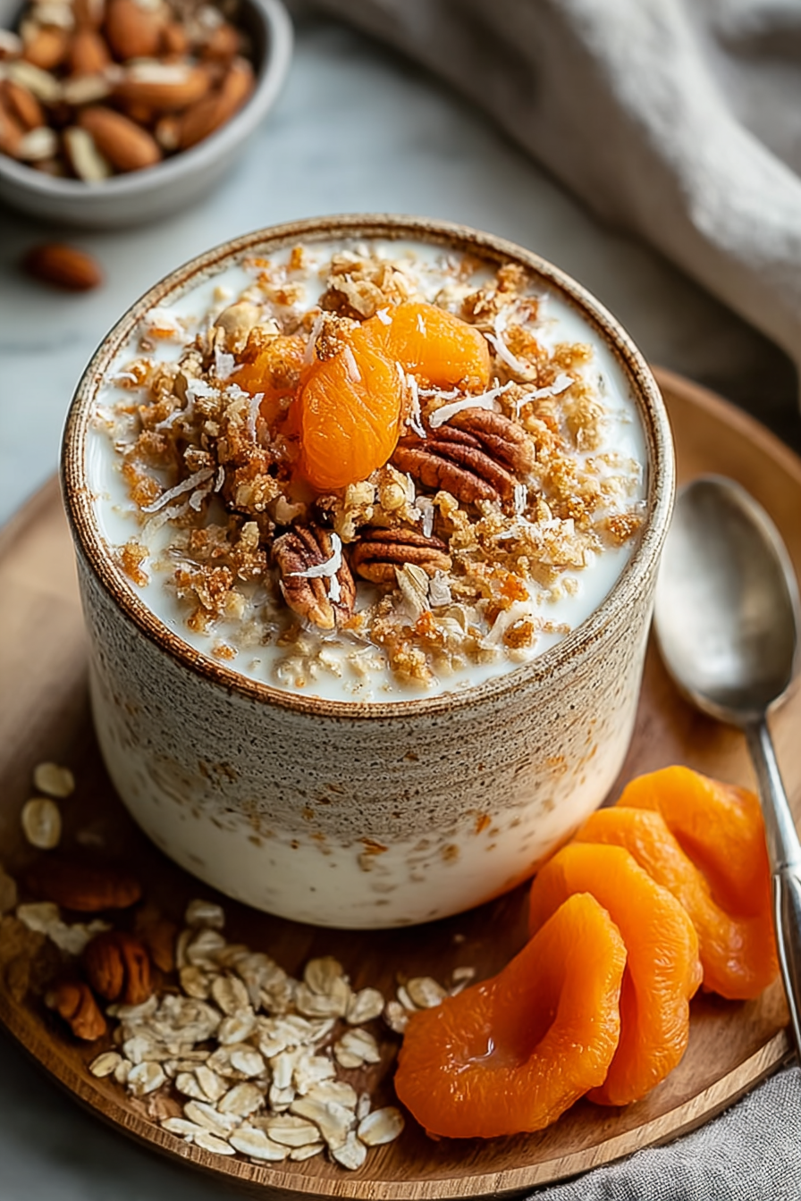 Easy Carrot Cake Overnight Oats