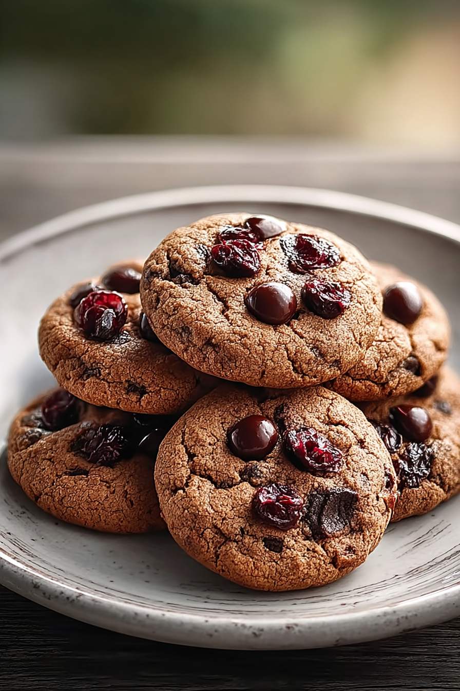 Easy Cherry Chocolate Mocha Cookies