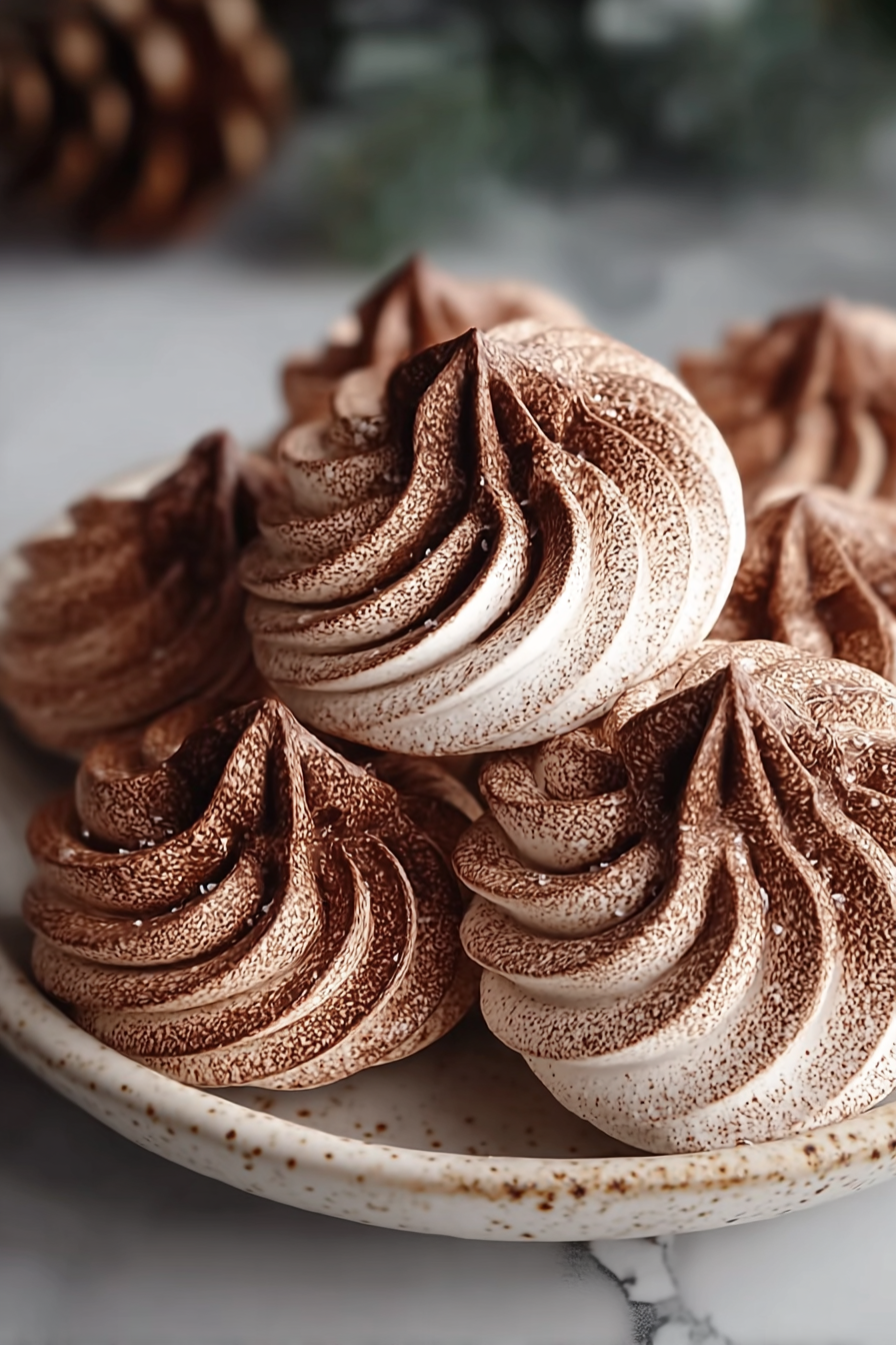 Easy Chocolate Meringue Cookies