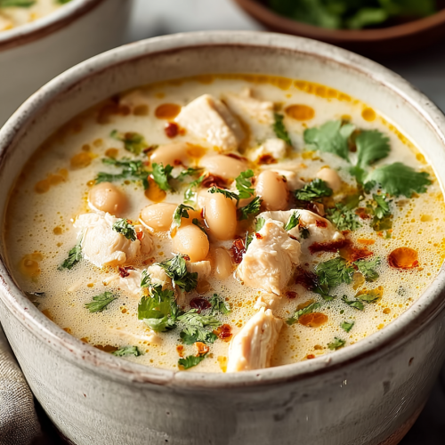 Easy Creamy White Chicken Chili