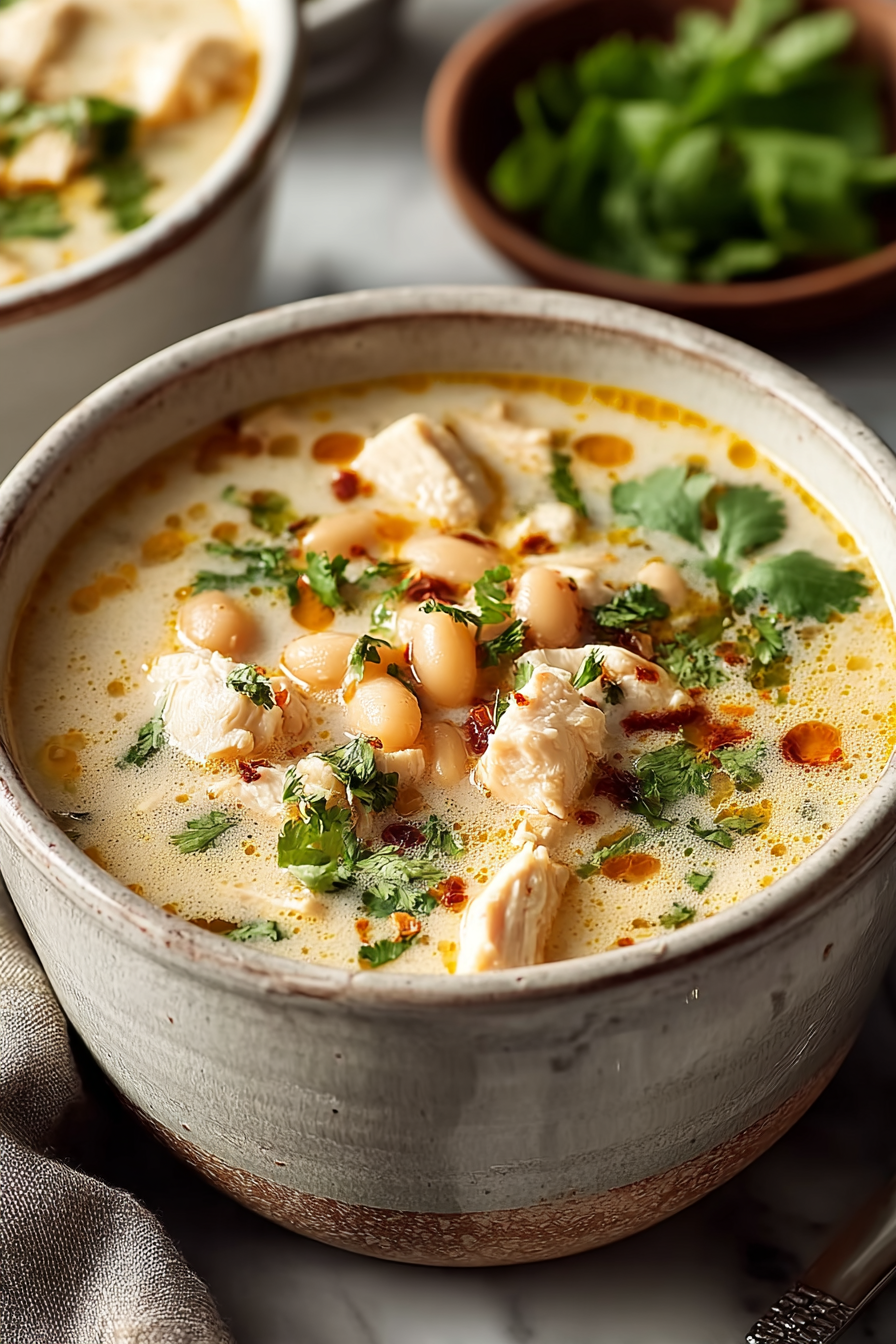 Easy Creamy White Chicken Chili