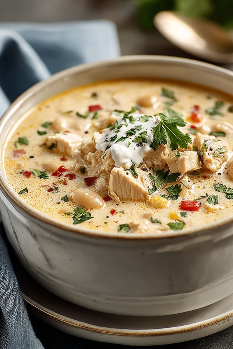 Easy Creamy White Chicken Chili
