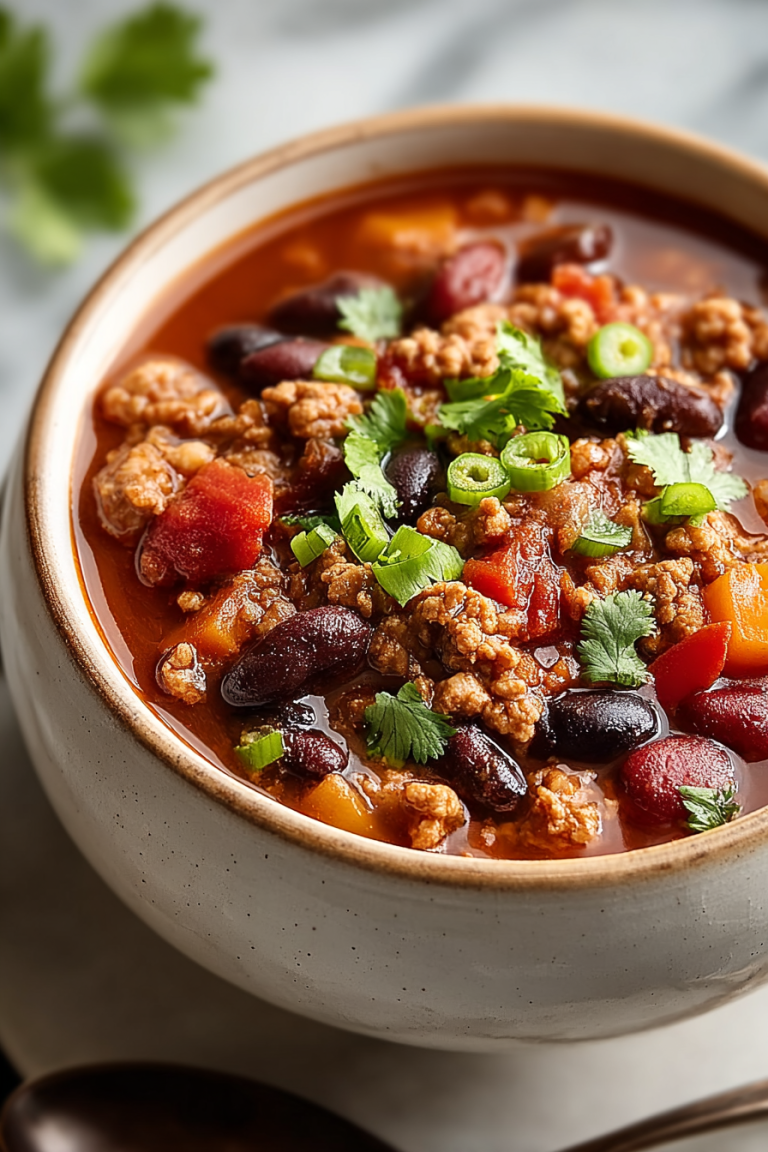Easy Crockpot Turkey Chili