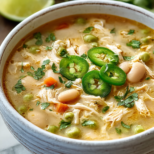 Easy Crockpot White Chicken Chili