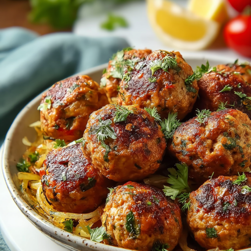 Easy Delicious Greek Chicken Meatballs