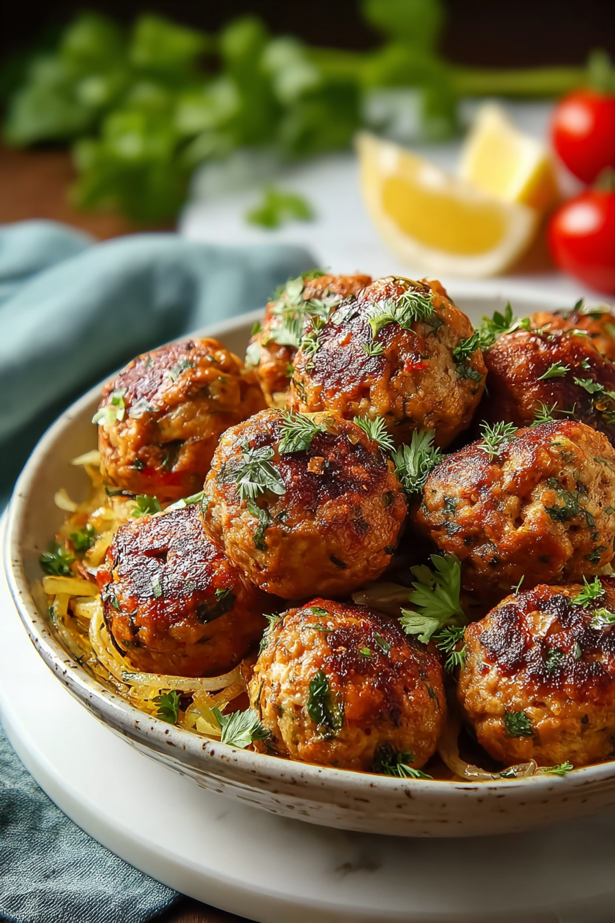 Easy Delicious Greek Chicken Meatballs