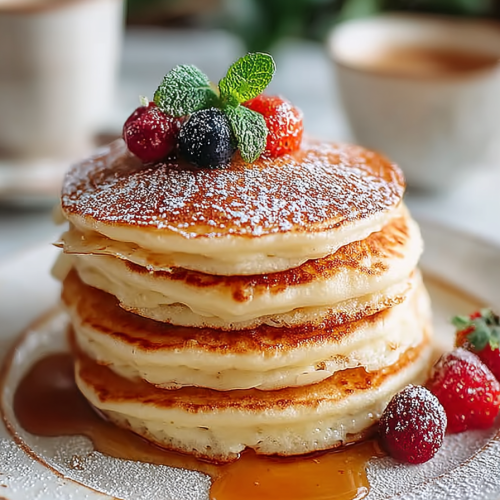 Easy Fluffy Almond Pancakes