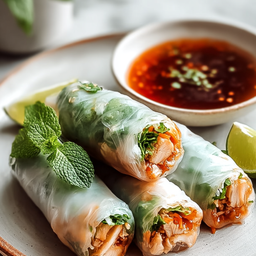Easy Homemade Chicken Spring Rolls