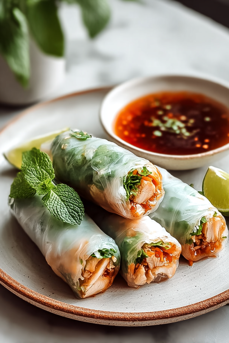 Easy Homemade Chicken Spring Rolls