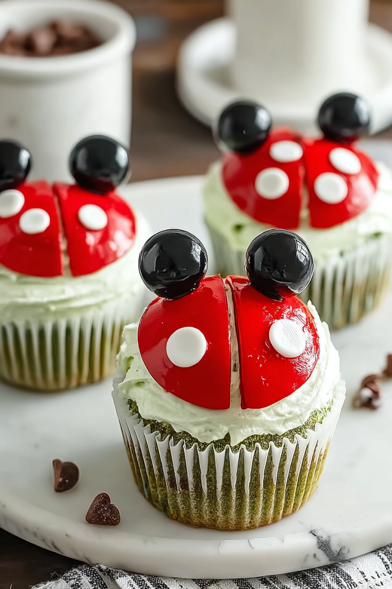 Easy Love Bug Cupcakes