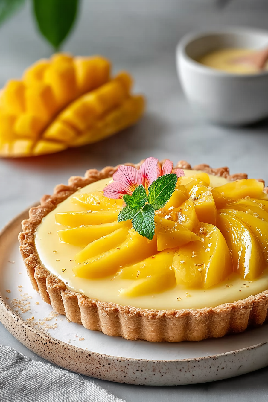 Easy Mango Curd Tart