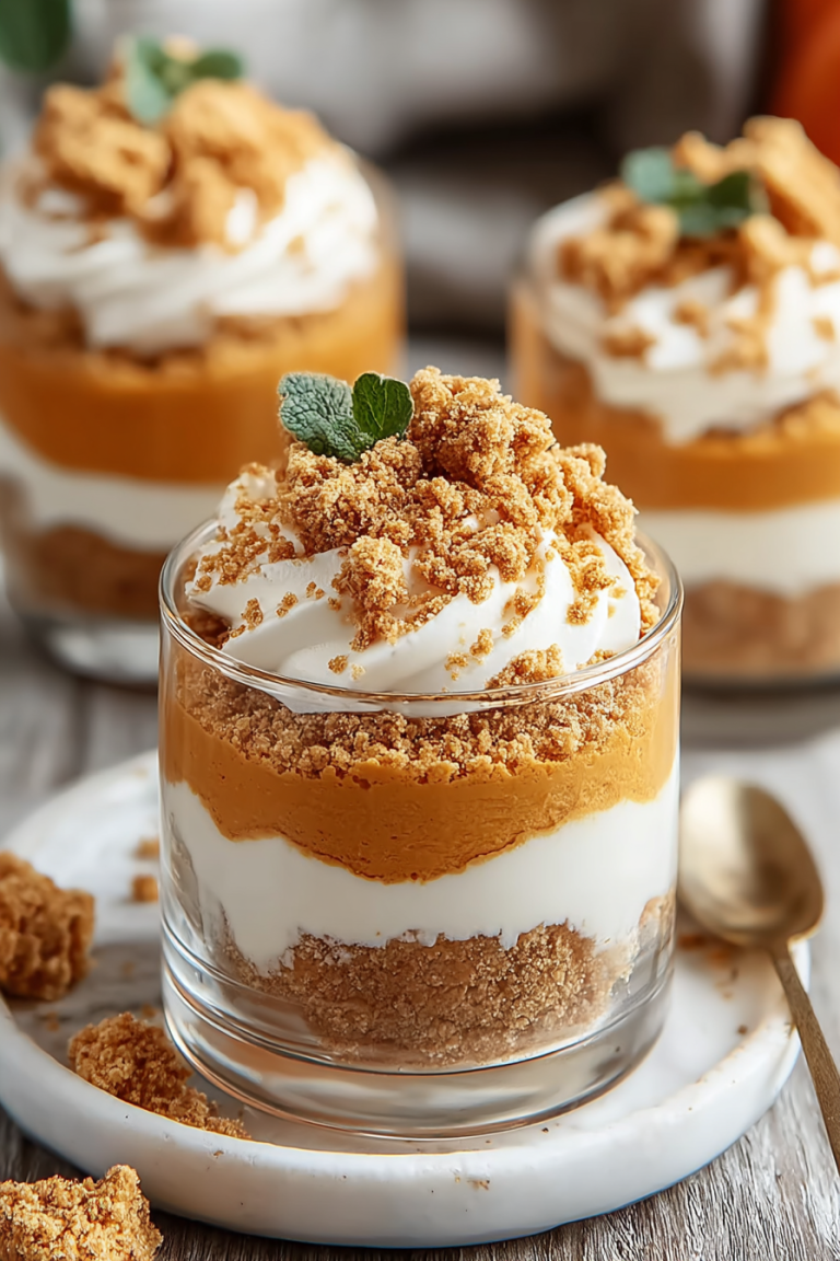 Easy Mini Pumpkin Cheesecake Trifles