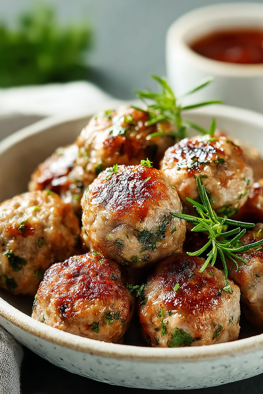 Easy Mini Turkey Meatballs