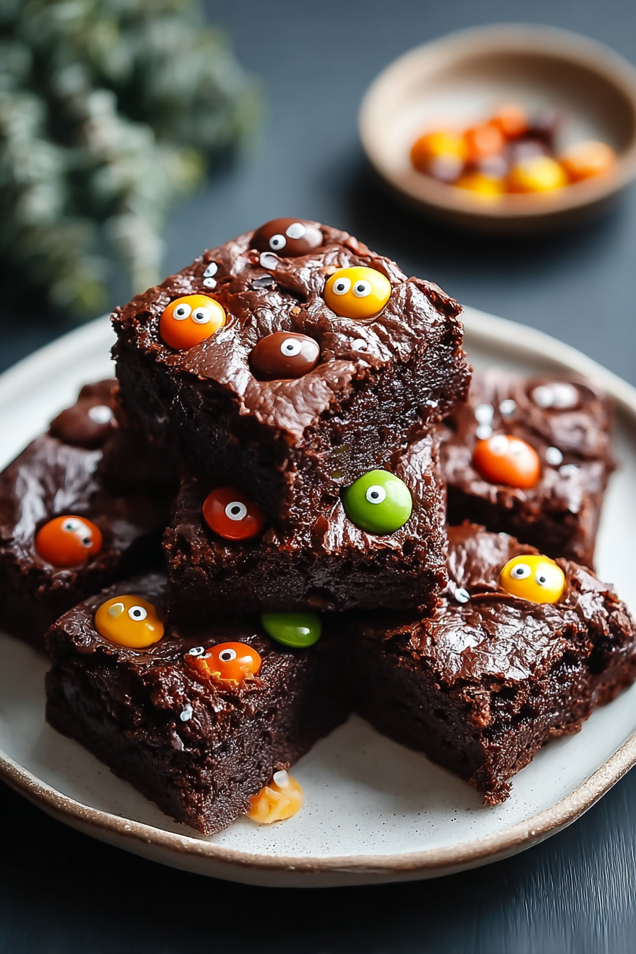 Easy Monster Mash Brownies