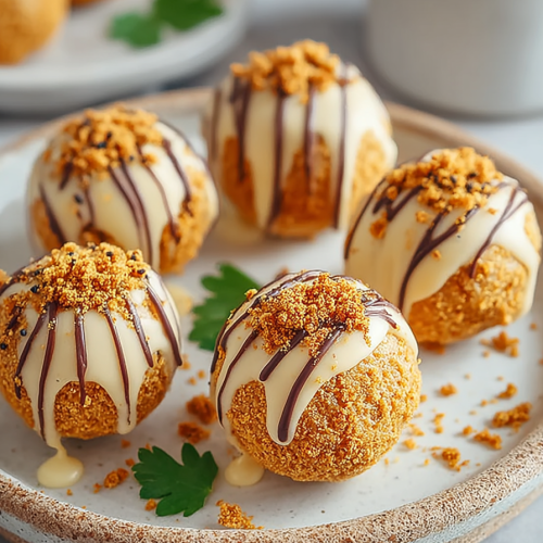 Easy Pumpkin Biscoff Truffles