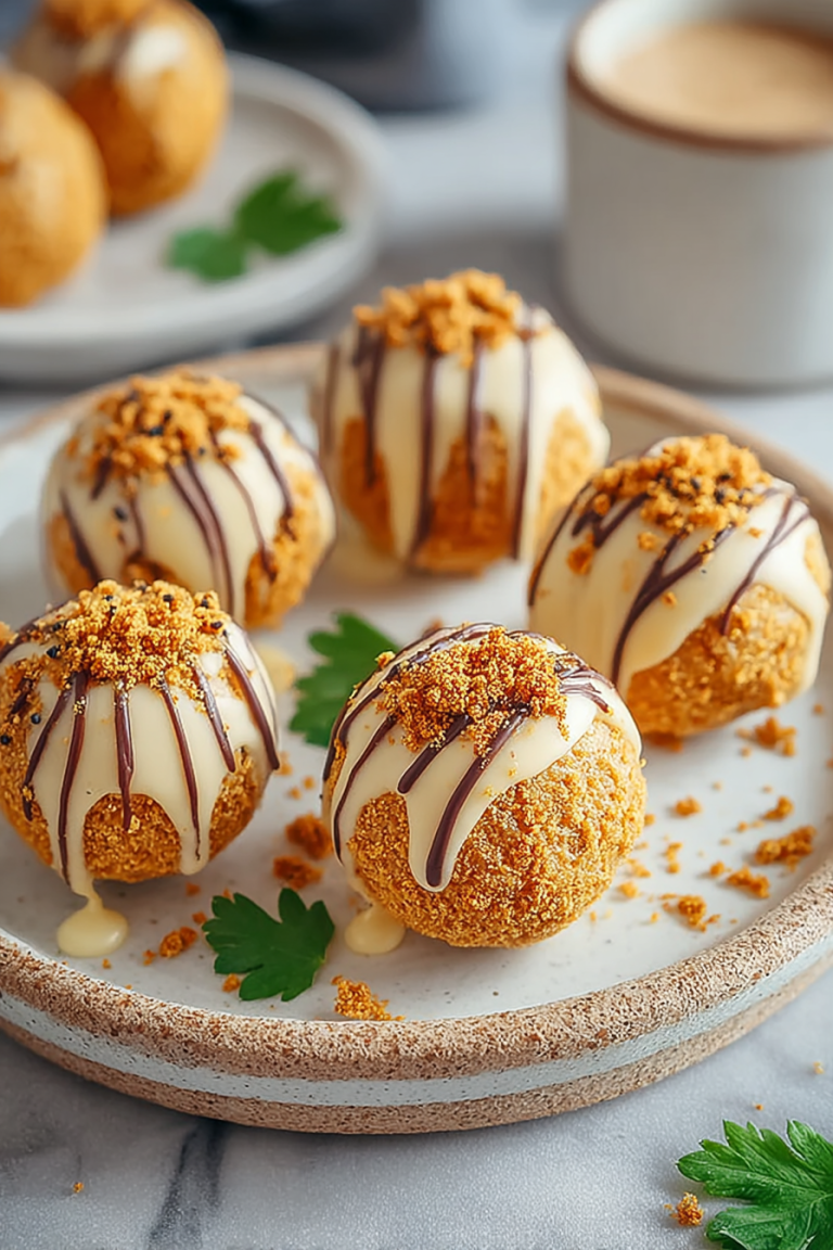 Easy Pumpkin Biscoff Truffles