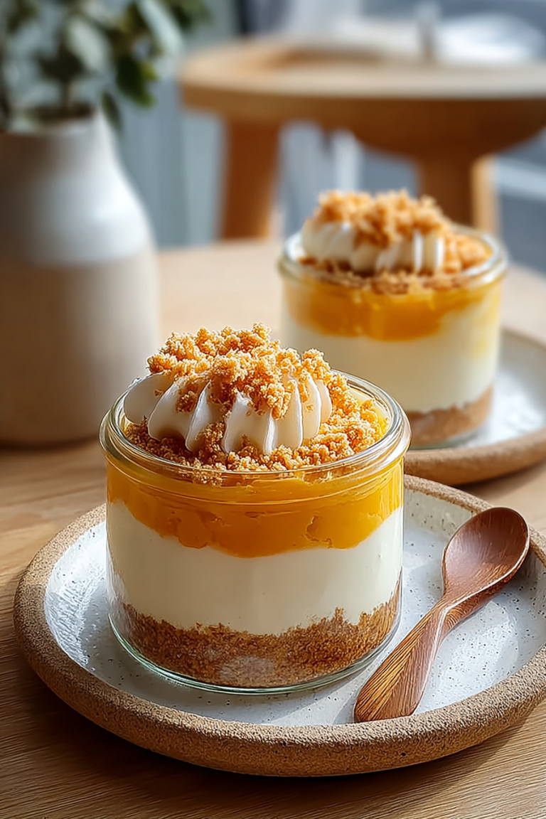 Easy Pumpkin Cheesecake Jars