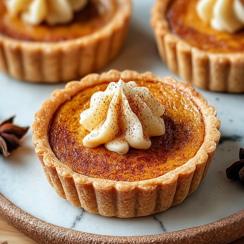 Easy Pumpkin Spice Mini Tarts
