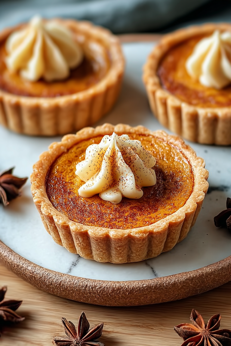 Easy Pumpkin Spice Mini Tarts