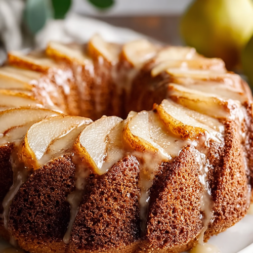 Easy Spiced Pear Bundt Cake