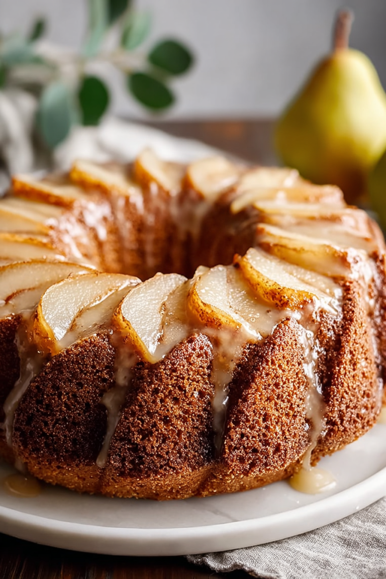 Easy Spiced Pear Bundt Cake
