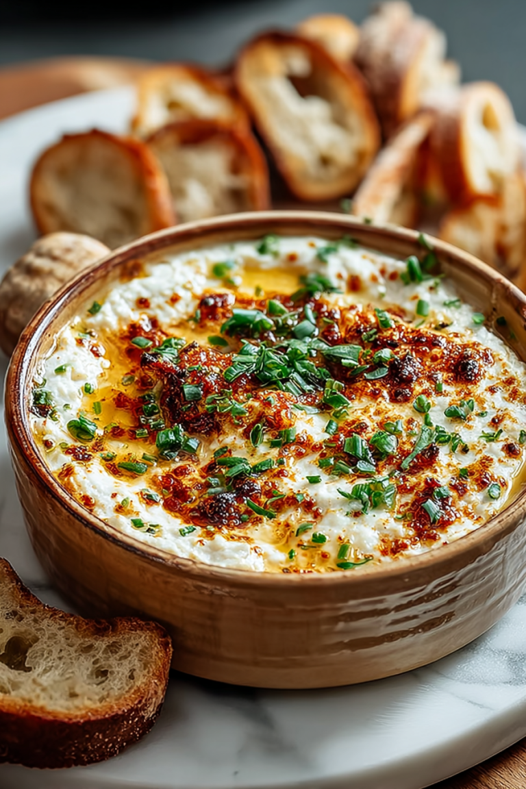 Easy Spicy Ricotta Hot Honey Dip