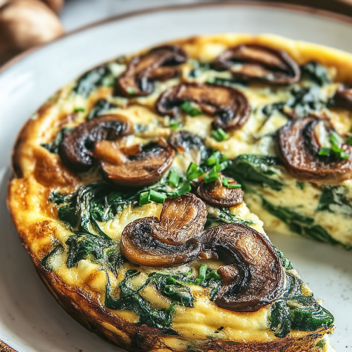 Easy Spinach Mushroom Frittata