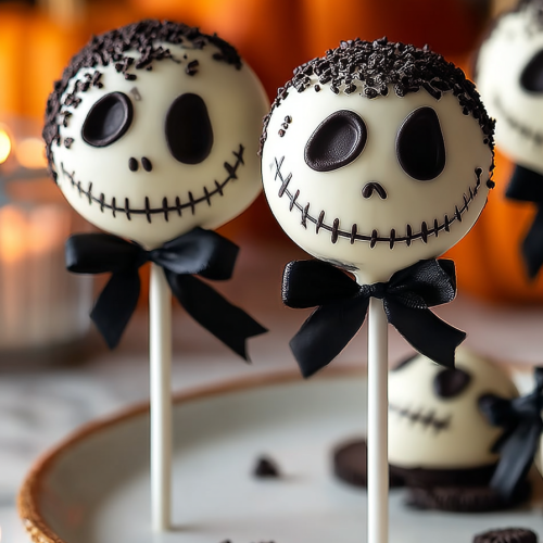 Easy Spooky Jack Oreo Pops
