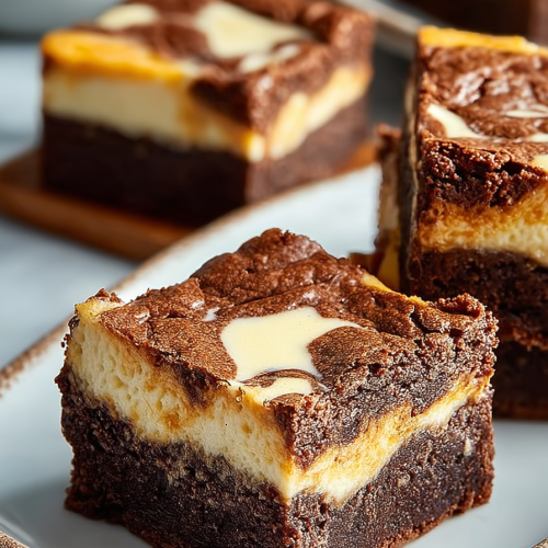 Easy Sweet Potato Cheesecake Brownies