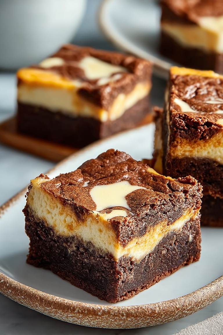 Easy Sweet Potato Cheesecake Brownies
