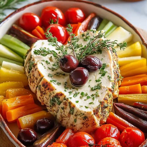 Easy Turkey Veggie Appetizer Tray