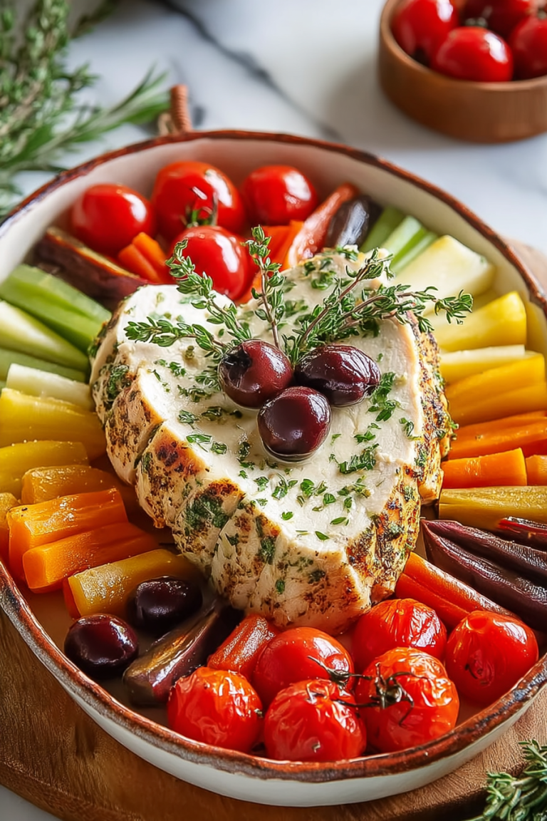 Easy Turkey Veggie Appetizer Tray