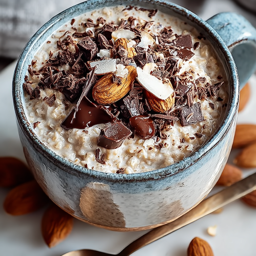 Easy Vegan Almond Joy Overnight Oats