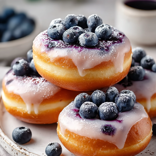 Easy Vegan Blueberry Donuts