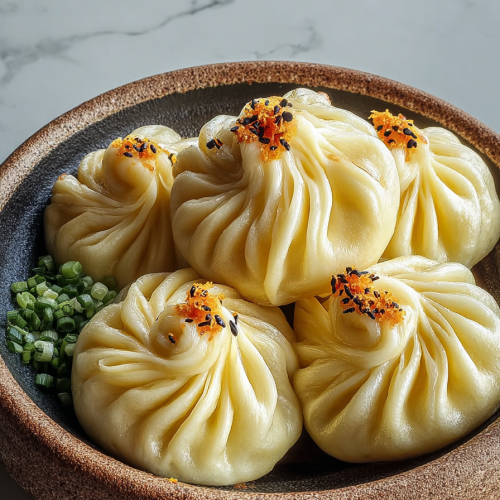 Golden Cabbage Noodle Buns